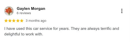 Boston Executive Limo Service. Google reviews